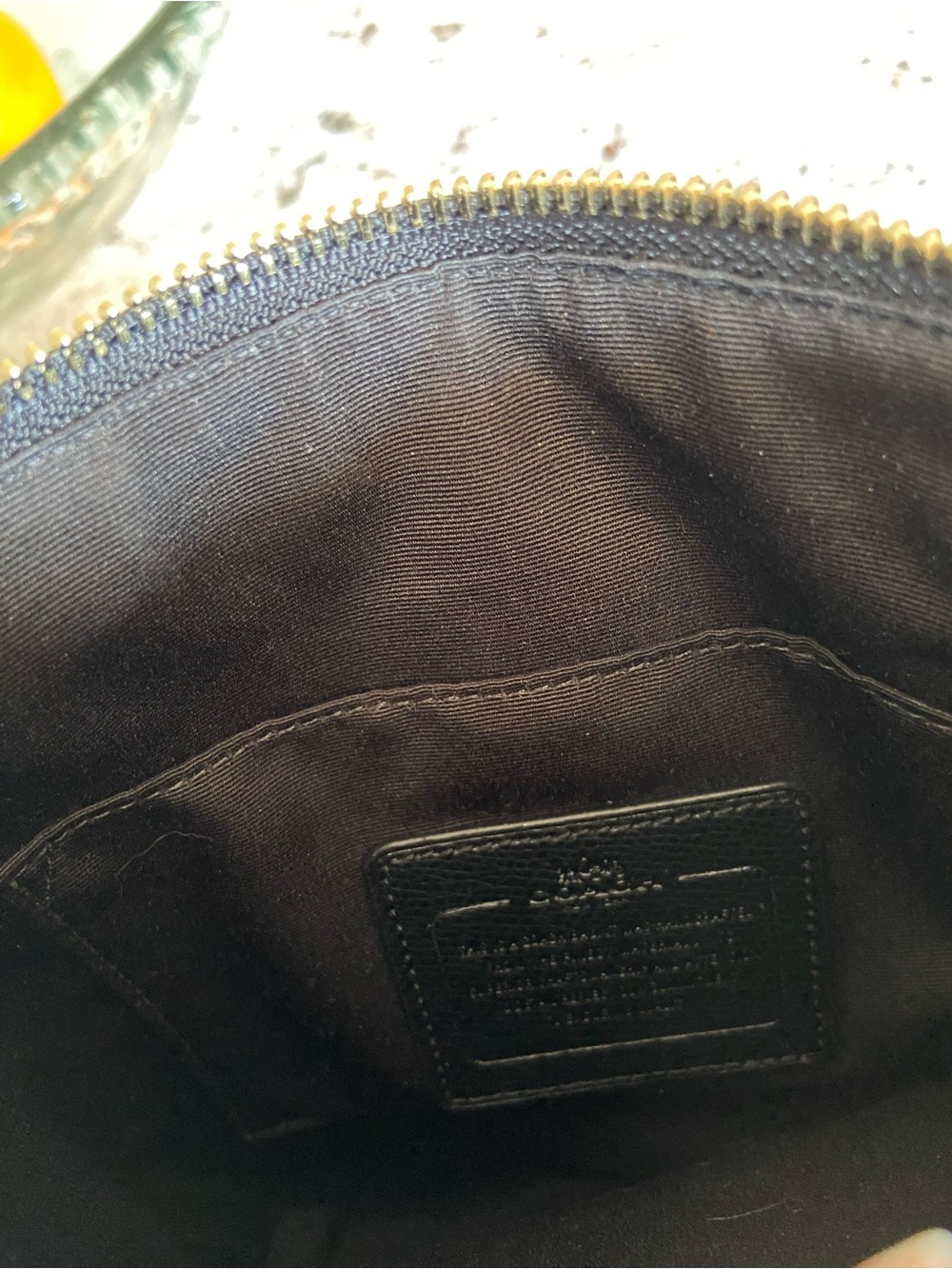Coach Black Leather Crossbody with Gold Hardware - Picture 4 of 4